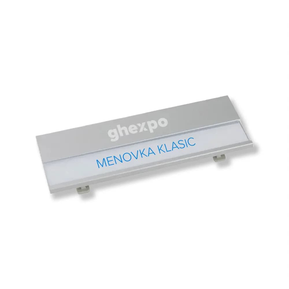 Menovka na oblečenie Klasic