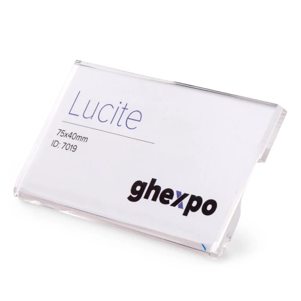 Magnetická menovka na oblečenie Lucite