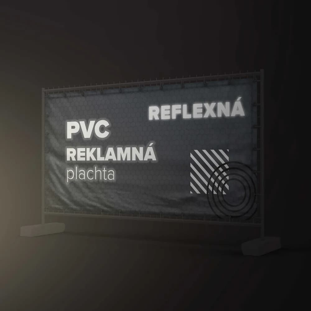 PVC reflexné plachty