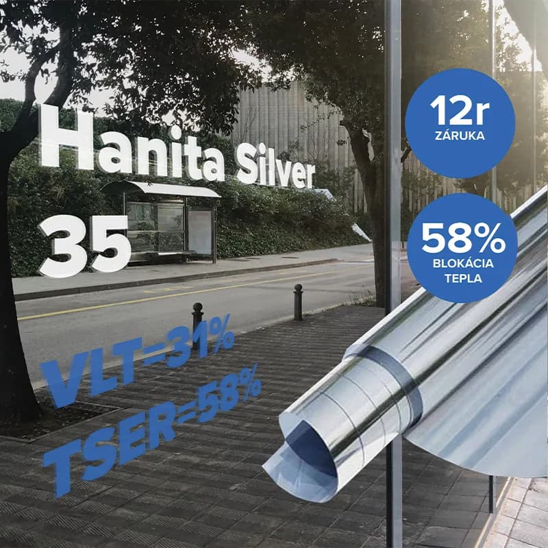 Fólia na sklo Hanita Silver 35