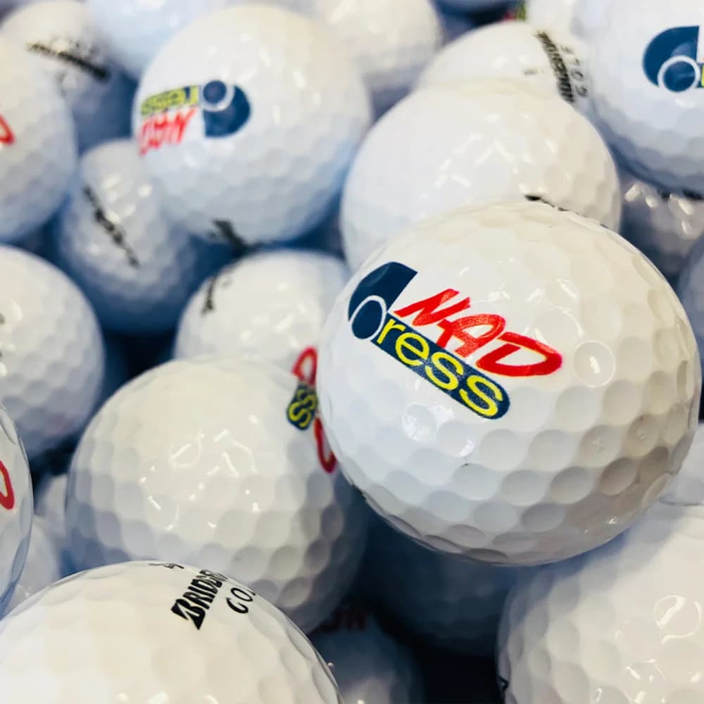 Golfová loptička s potlačou