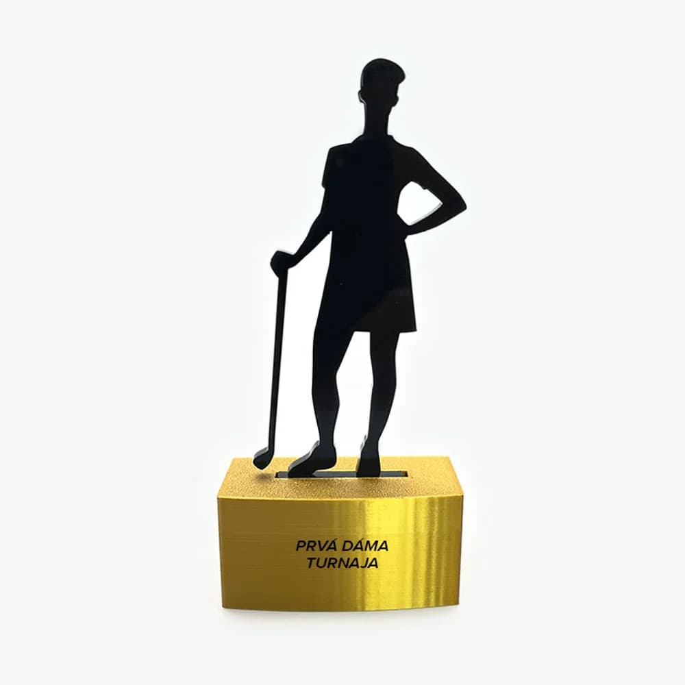 Športové trofeje - golfistka